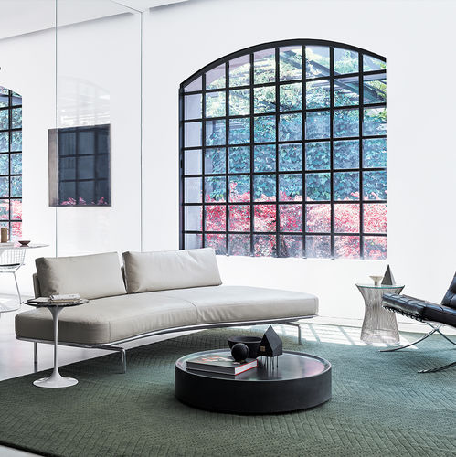 Современный журнальный столик - Panoramic  - Knoll international - из бетона / с основанием из бетона / круглый
