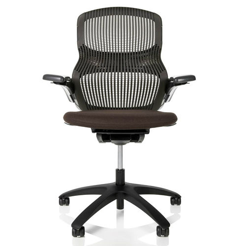 Стул для работы из алюминия - Generation - Knoll international - из кожи / из ткани / на колесиках