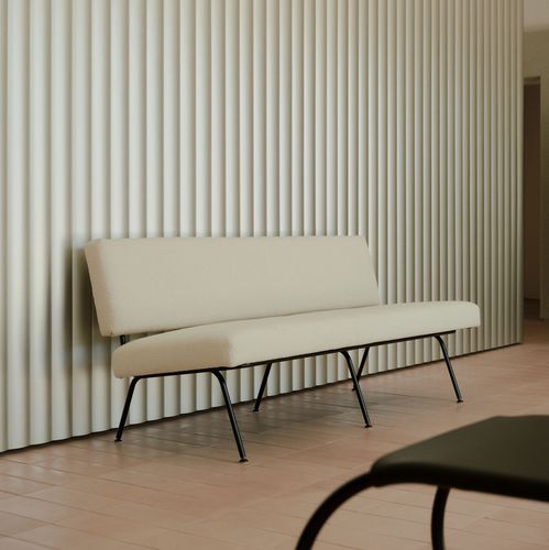 Современный диван - 33 - Knoll international - из ткани / из кожи / без подлокотников