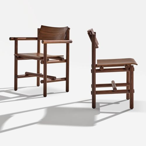 Cтул для столовых минималистский дизайн - MUECKE - Knoll international - для интерьера / из натурального дуба / из цельной древесины