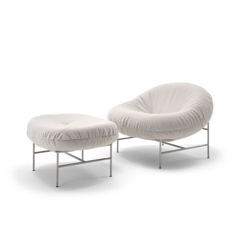 Современная оттоманка - PERRON BUN - Knoll international - из пластика / из металла / из ткани