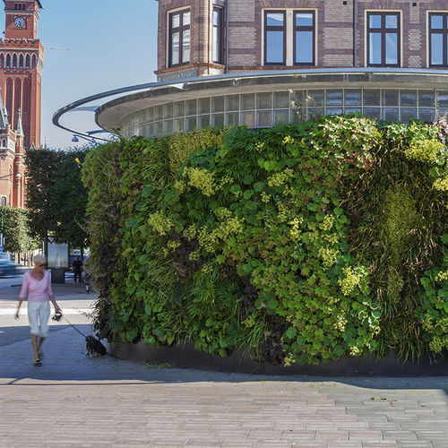 Вертикальный сад из живых растений - PUMPHUSET - GREENWORKS SWEDEN - на заказ / изогнутый / натуральный
