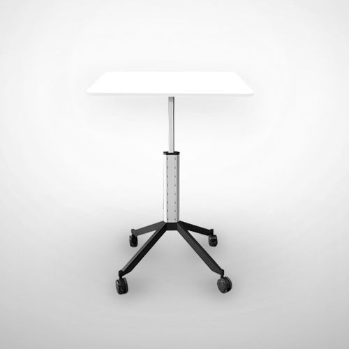 Современный стол - W-637200 - Adeco - из пластика / с основанием из металла / прямоугольный