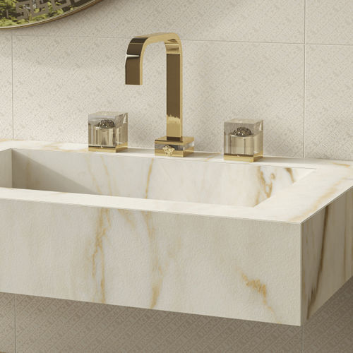 Двухрычажный смеситель для раковины - PF60011334 - Versace Ceramics - настольный / из металла / для ванной комнаты