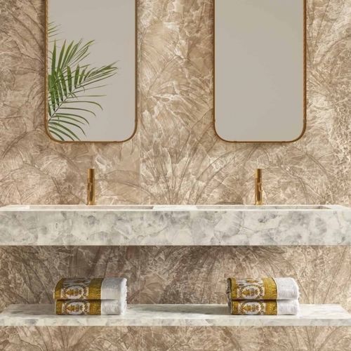 Настенное зеркало - 0013787  - Versace Ceramics - для профессионального использования / современное / овальное
