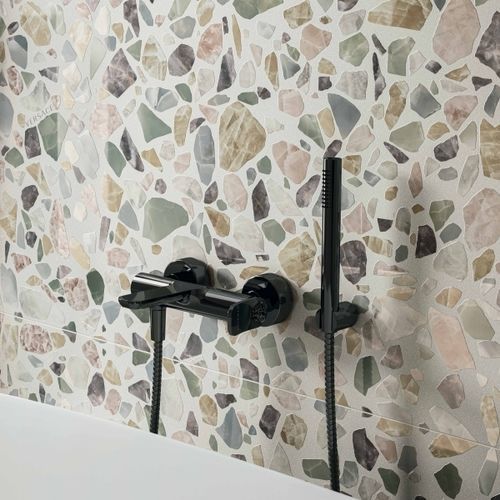 Двухрычажный смеситель для душа - 0013162 - Versace Ceramics - настенный / из металла / для ванной комнаты