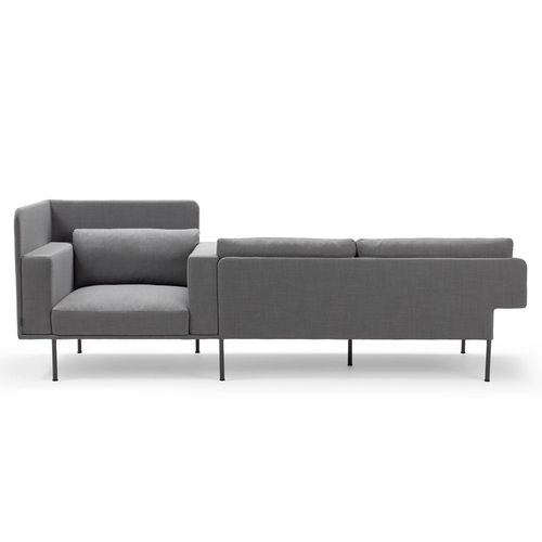 Модульный диван - VARILOUNGE - OFFECCT - скандинавский дизайн / из ткани / серый