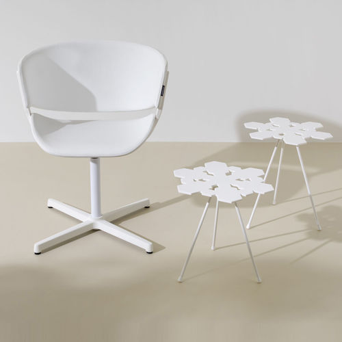 Вспомогательный столик уникальный дизайн - SNOWFLAKES - OFFECCT - из ABS / из Corian® / для общественных учреждений