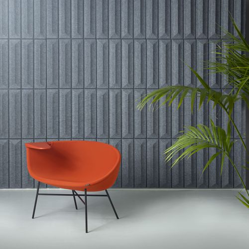 Настенная акустическая панель - SOUNDWAVE CERAMIC - OFFECCT - из полиэфирного волокна / прямоугольная / цветная