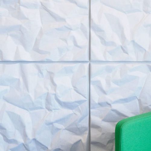 Настенная акустическая панель - SOUNDWAVE® SCRUNCH - OFFECCT - из полиэфирного волокна / квадратная / цветная