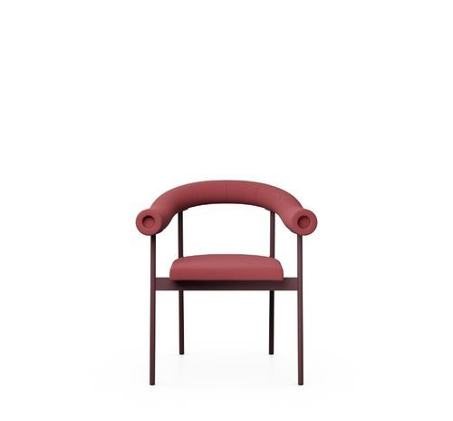 Современный стул для конференций - FONT - OFFECCT - для интерьера / из стали / из кожи