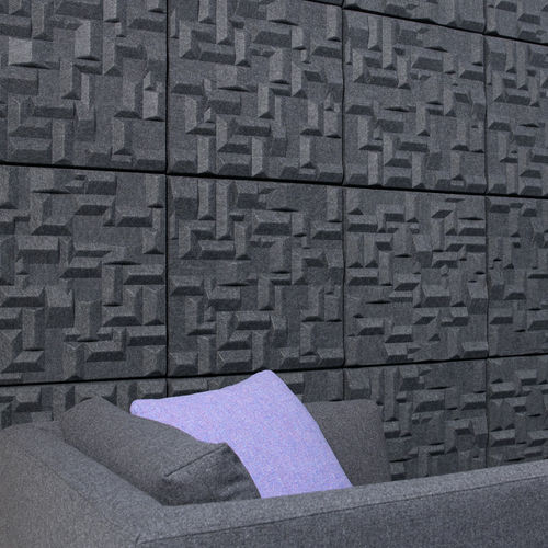 Настенная акустическая панель - SOUNDWAVE® VILLAGE - OFFECCT - из полиэфирного волокна / квадратная / цветная