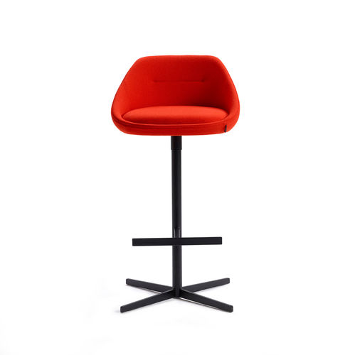 Современный барный стул - EZY - OFFECCT - для интерьера / из ткани / из кожи