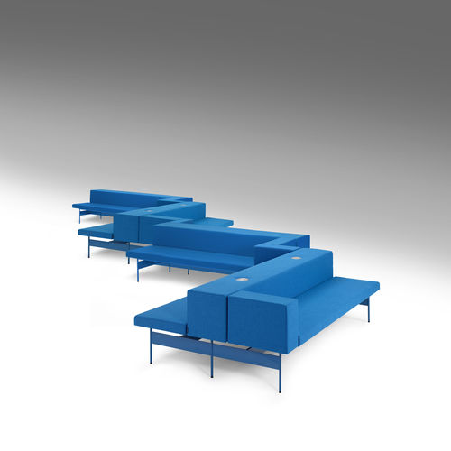 Модульная банкетка - GATE - OFFECCT - современная / из ткани / из кожи
