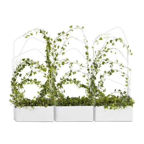 Садовый горшок из металла - GREEN DIVIDER - OFFECCT - прямоугольный / со шпалерой
