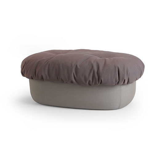 Современная оттоманка - SOUFFLÉ - OFFECCT - из ткани / из кожи / из дерева