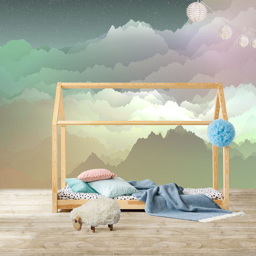 Современный обои - A LA BELLE &Eacute;TOILE - Arta WallDeco - природный мотив / панорамный / зеленый