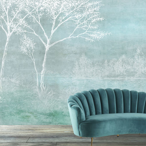 Современный обои - AU FIL DE L'EAU - Arta WallDeco - природный мотив / панорамный / эскиз