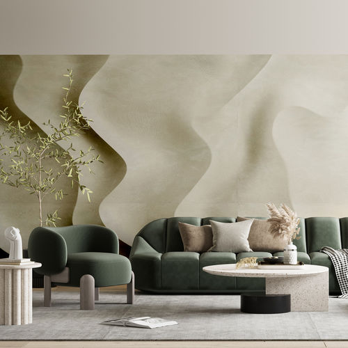 Современный обои - Dune - Arta WallDeco - панорамный / рисунок с волнами / с размерным эффектом