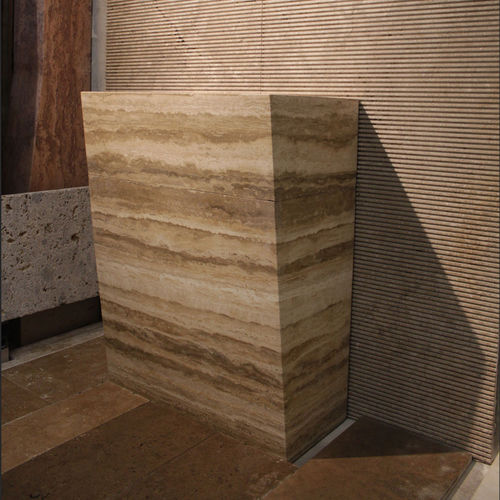 Раковина стелла - Arredo di Pietra srl - из травертина / на заказ / персонализированная