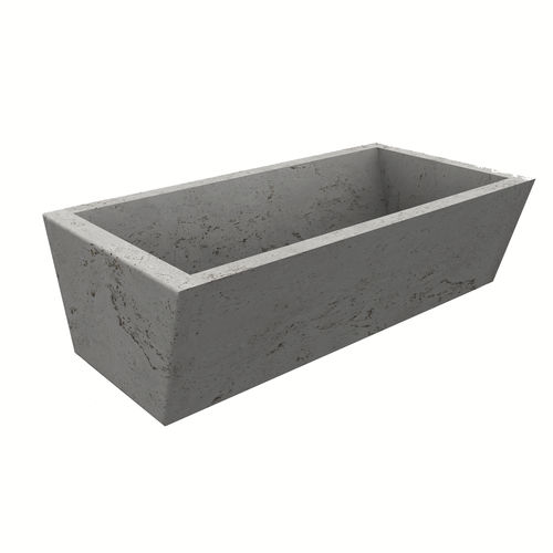 Кадка для садовых растений из натурального камня - SLIM - Arredo di Pietra srl - из травертина / прямоугольная / модульная