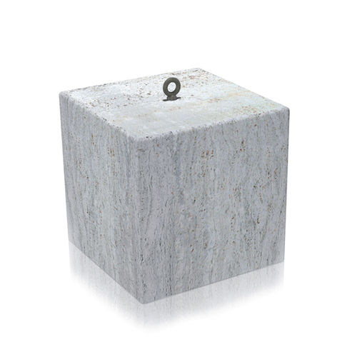 Защитный боллард - kubo - Arredo di Pietra srl - неподвижный / из травертина / высокое сопротивление