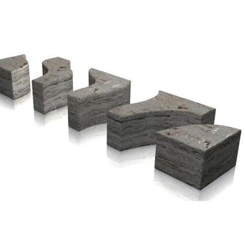 Защитный боллард - orme - Arredo di Pietra srl - неподвижный / из травертина / высокое сопротивление