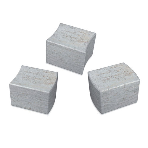 Современный табурет - puzzle - Arredo di Pietra srl - из травертина / с основанием из травертина / модульный