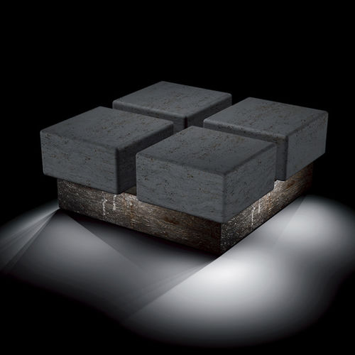 Современная общественная скамейка - perquattro luce - Arredo di Pietra srl - из травертина / без спинки / без подлокотников