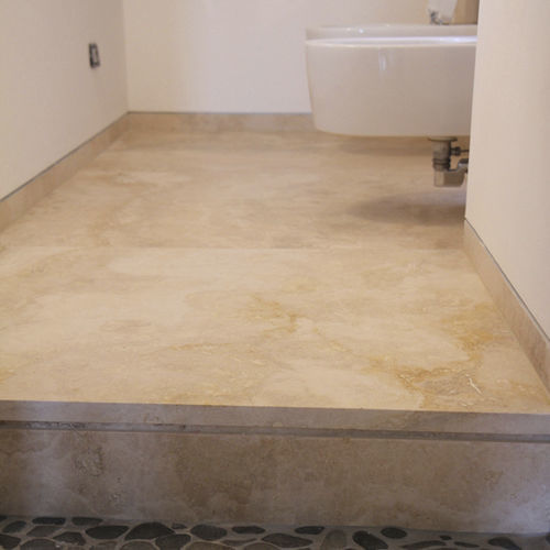 Бежевый плинтус - Arredo di Pietra srl - коричневый / из травертина / прямоугольный