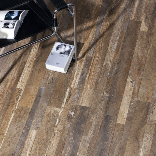 Плита из камня из травертина - TRAKE’ ® - Arredo di Pietra srl - для напольной поверхности / для внутреннего пространства / под старину