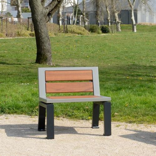 Современное городское кресло - ZÉO  - univers & cité | mobilier urbain - из дерева / из стали / для общественных мест