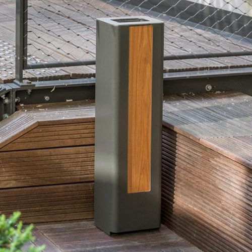 Пепельница на ножках - LIA - univers & cité | mobilier urbain - из стали / для улицы / для общественных мест