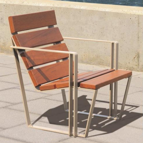 Современное кресло - KYMO  - univers & cité | mobilier urbain - из дерева / из стали / из переработанного материала