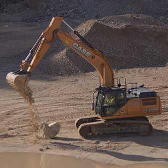 Промежуточный экскаватор - CX300D - Case Construction - гусеничный / для строительства / дизельный