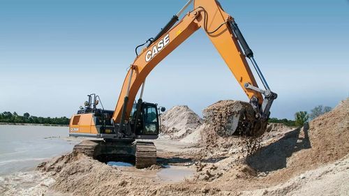 Тяжелый экскаватор - CX350D - Case Construction - гусеничный / передний / компактный