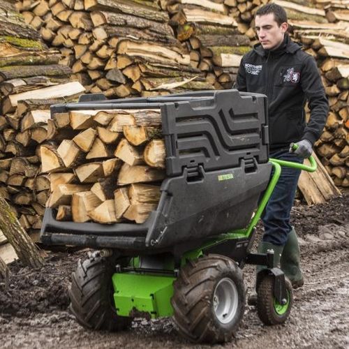 Мини-опрокидыватель с фронтальной загрузкой - DONKY - Etesia S.A.S. - на колесах / электрический