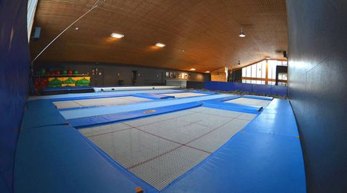 Гимнастический батут - GROUND "GRAND MASTER" - Eurotramp Trampoline Kurt Hack GmbH - прямоугольный / для профессионального использования / для интерьера