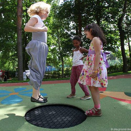 Батут для игровой площадки - LOOP - Eurotramp Trampoline Kurt Hack GmbH - круглый / для наружного применения