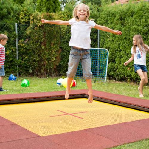 Батут для игровой площадки - WEHRFRITZ FUN XL "KINDERGARTEN" - Eurotramp Trampoline Kurt Hack GmbH - для наружного применения