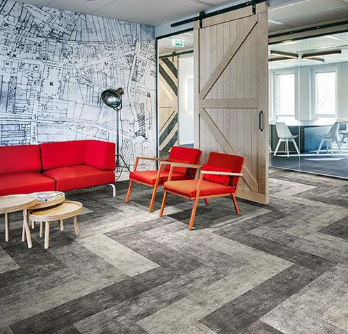 Текстильное напольное покрытие - FLOTEX CONCRETE - Forbo Flooring Systems - для интерьера / для гостиной / для офиса