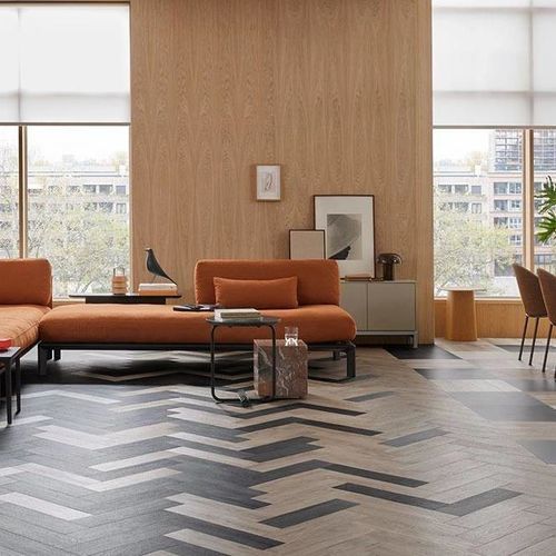 Напольное покрытие из переработанного пластика - ALLURA DECIBEL B+ - Forbo Flooring Systems - из ПВХ / из ПЭТФ / для гостиной