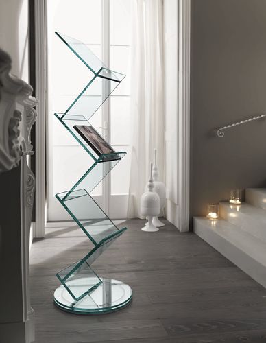 Стеллаж газетница - ALBERO - TONELLI Design - современный / из стекла