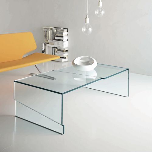 Современный журнальный столик - STRAPPO - TONELLI Design - из стекла / прямоугольный / для бытового использования