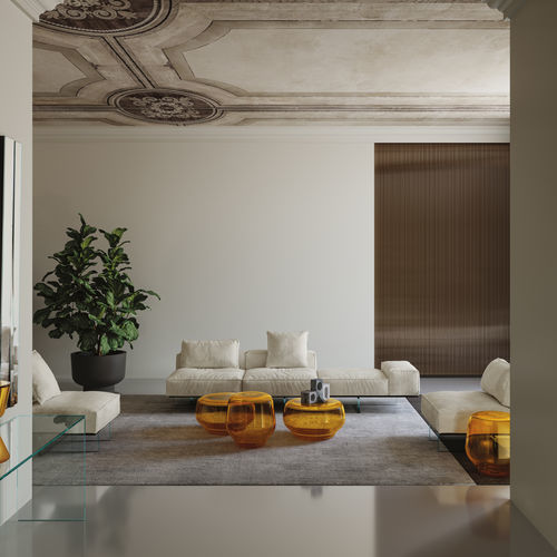 Журнальный столик уникальный дизайн - OASIS - TONELLI Design - из муранского стекла / из дутого стекла / круговой
