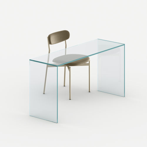 Современный стол-консоль - GULLIVER - TONELLI Design - из стекла / прямоугольный / для бытового использования