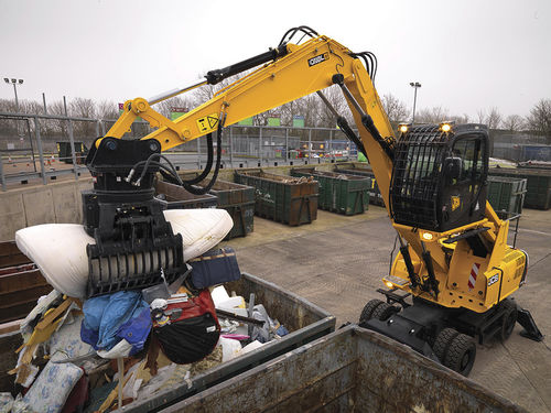 Колесный экскаватор - JS20MH  - JCB Deutschland GmbH - для разгрузочно-погрузочных работ