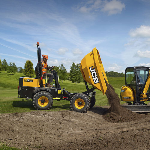 Шарнирная двухколесная тележка - 3T - JCB Deutschland GmbH - на колесах / Tier 3
