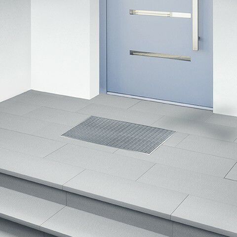 Входной мат для профессионального использования - MEAGARD - MEA Water Management - MEA Bautechnik GmbH - для бытового использования / из резинобетона / из гальванизированной стали