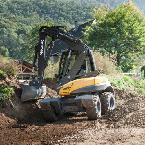 Малогабаритный экскаватор - 12MTX - MECALAC Baumaschinen GmbH - на колесах / поворотный / эргономичный